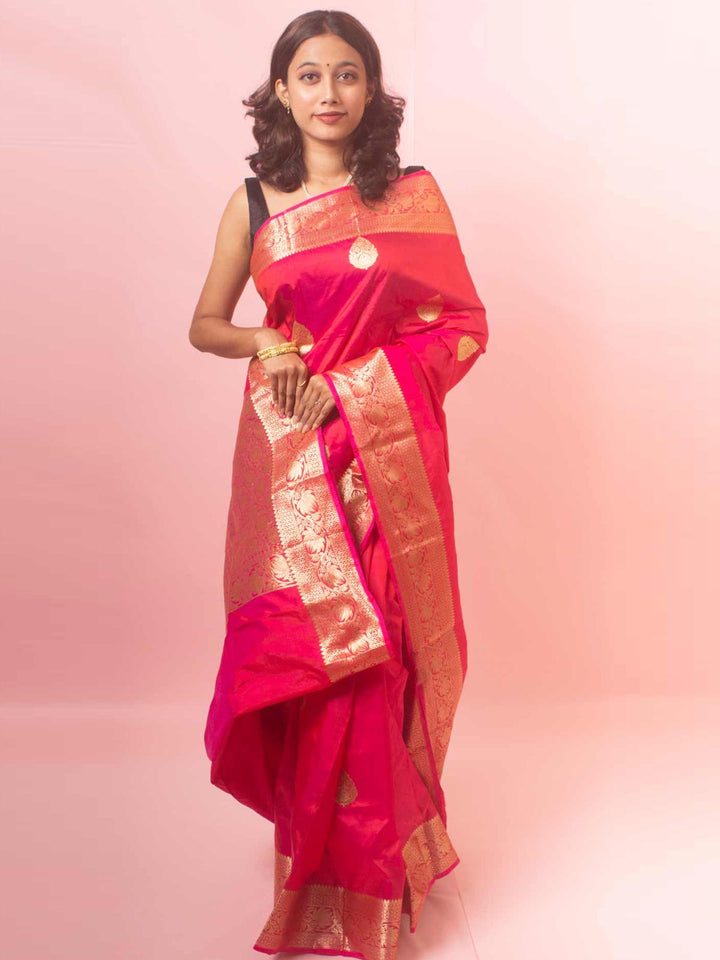 Banarasi Silk Saree with Silk Mark - 9761 Saree AEVUM 2   