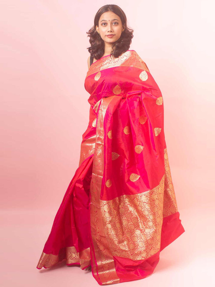 Banarasi Silk Saree with Silk Mark - 9761 Saree AEVUM   