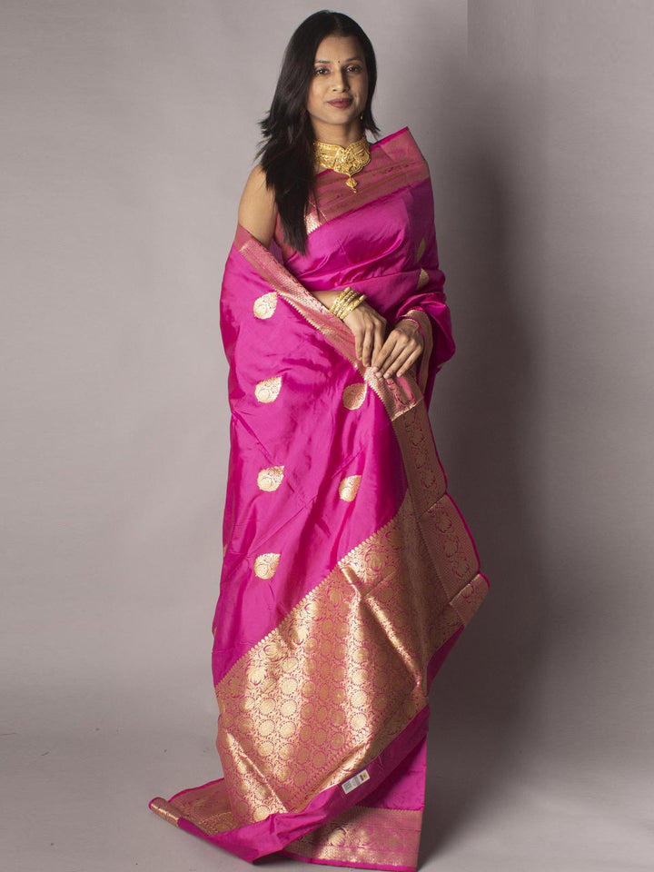 Banarasi Silk Saree with Silk Mark - 9762 Saree AEVUM   