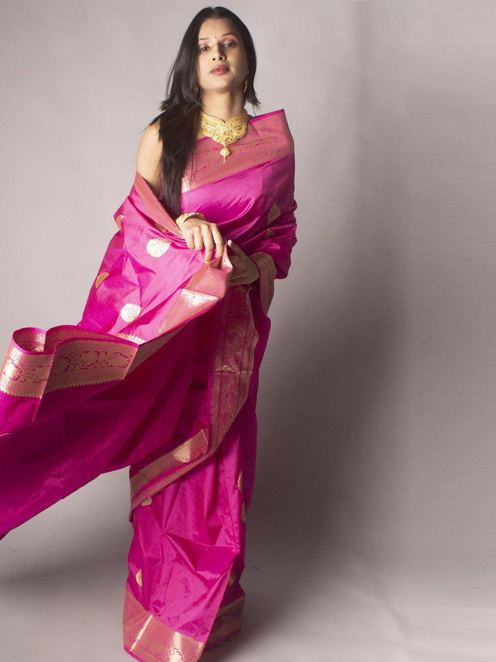 Banarasi Silk Saree with Silk Mark - 9762 Saree AEVUM   