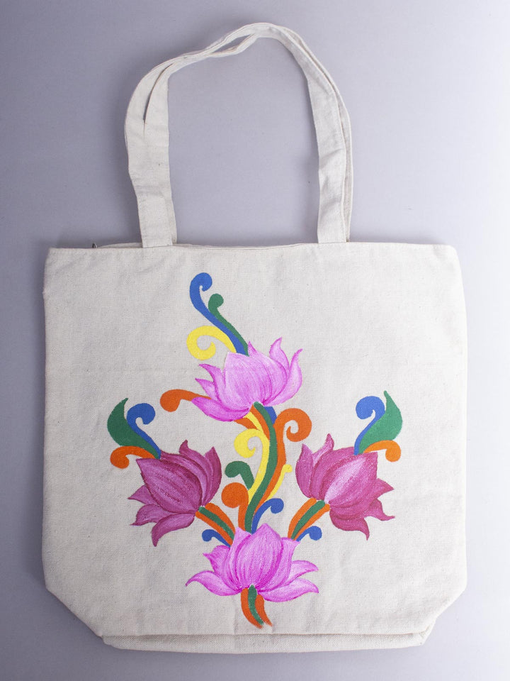 Hand Painted Women's Tote bag - 21114 Bags AEVUM