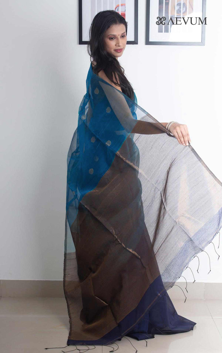 Ball Buti Matka Muslin Silk Saree - 2168 - AEVUM