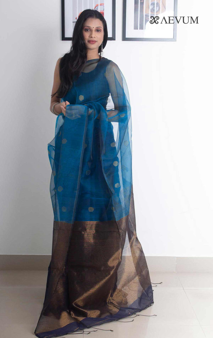 Ball Buti Matka Muslin Silk Saree - 2168 - AEVUM