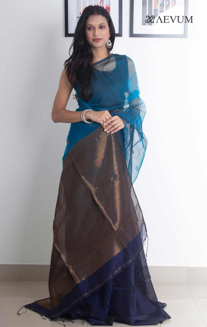 Ball Buti Matka Muslin Silk Saree - 2168 - AEVUM