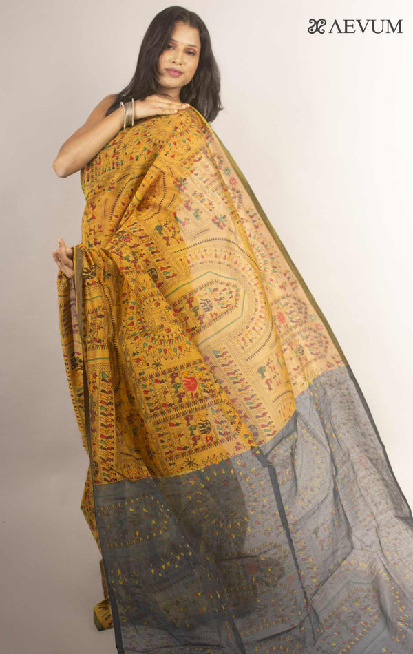 Bengal Cotton Silk Handloom Saree By Aevum - 17069 - AEVUM