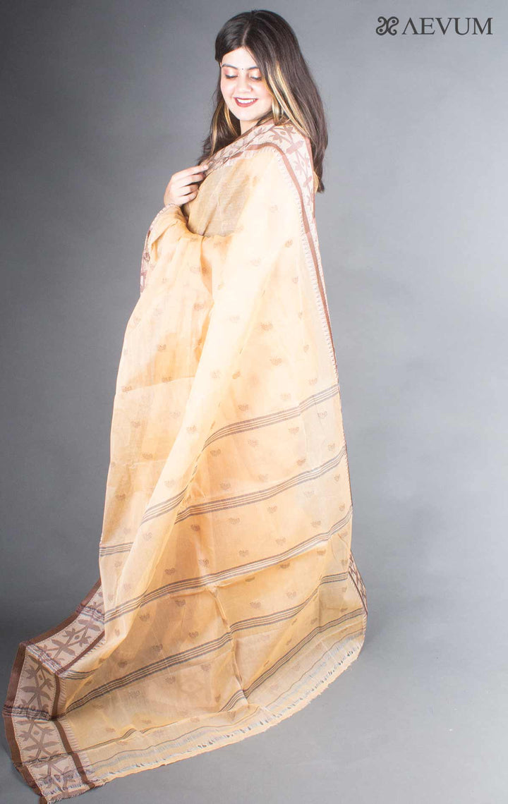 Bengal Cotton Handloom Saree Without Blouse Piece - 18432 Saree AEVUM   