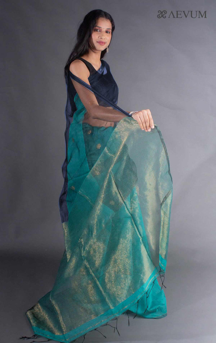 Ball Buti Matka Muslin Silk Saree - 8052 - AEVUM