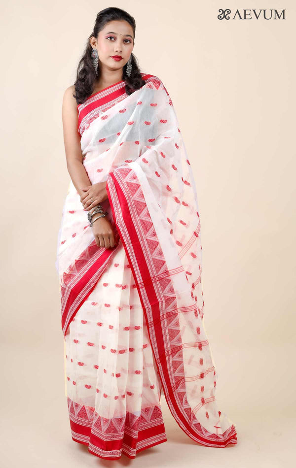 Bengal Cotton Handloom Saree Without Blouse Piece - 18434 - AEVUM