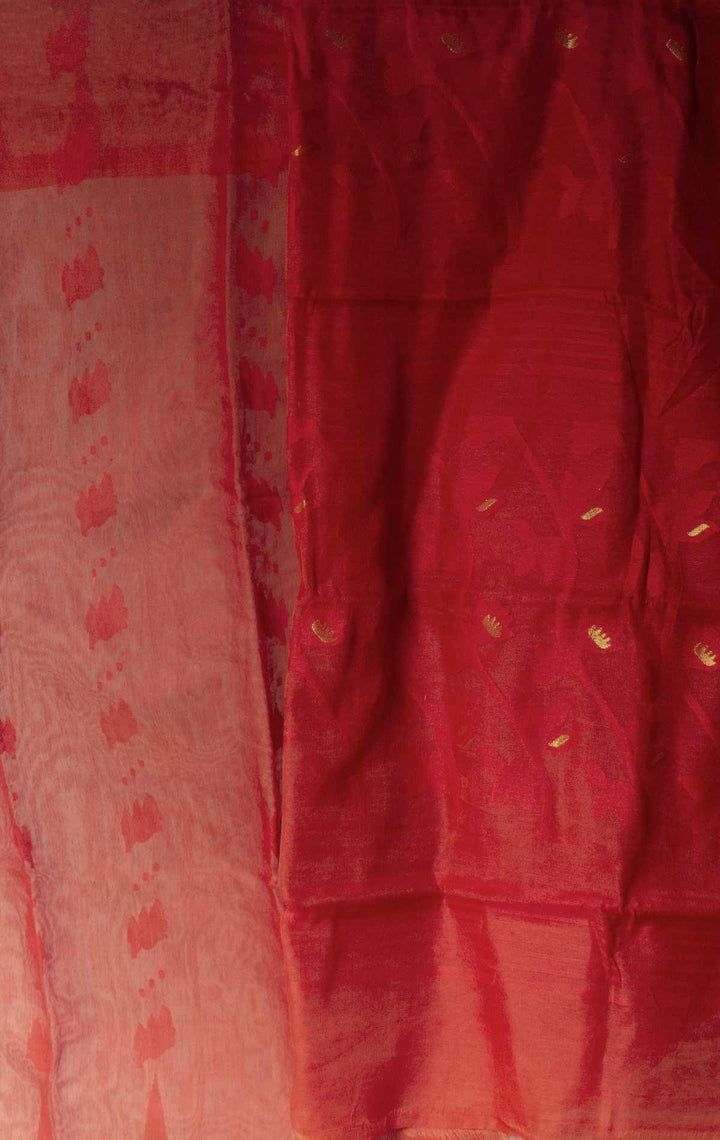 Pati Lata Gap Jamdani without Blouse Piece- 0394 Saree AEVUM