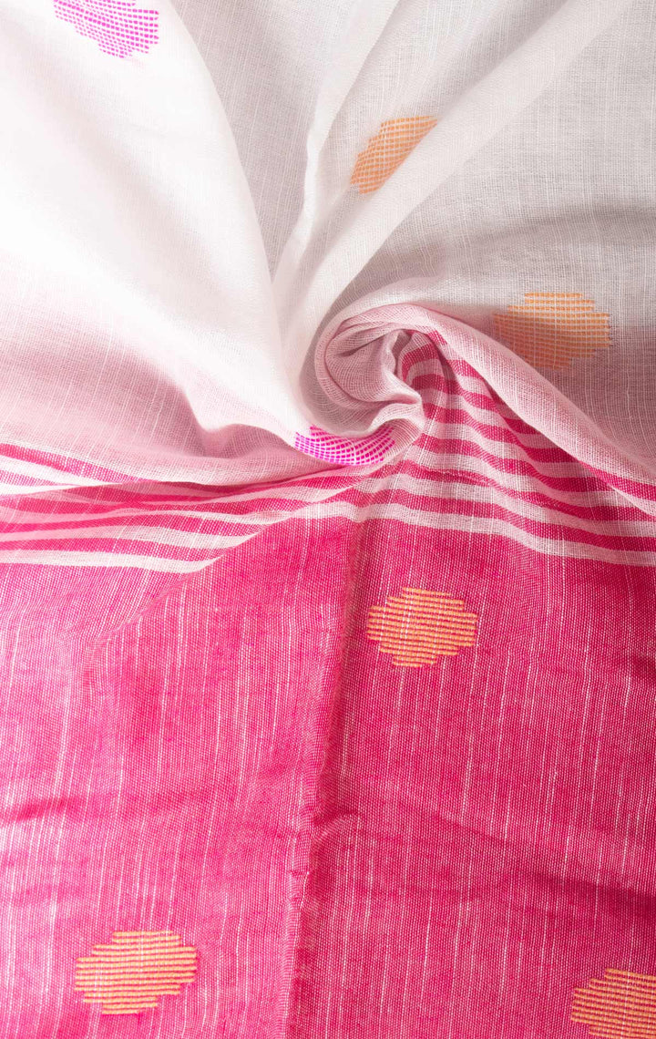 Bengal Cotton Khaadi Handloom Saree with Blouse piece - 0496 Saree AEVUM