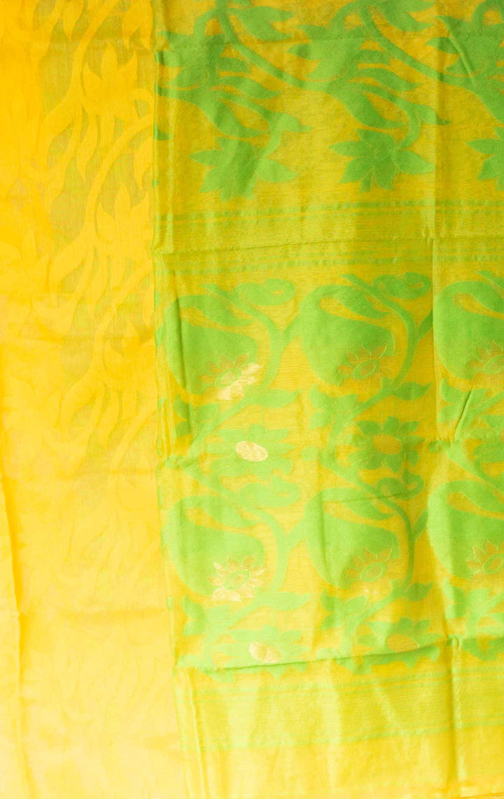 Paddo Dhakai Jamdani Saree without Blouse Piece - 0888 Saree AEVUM   