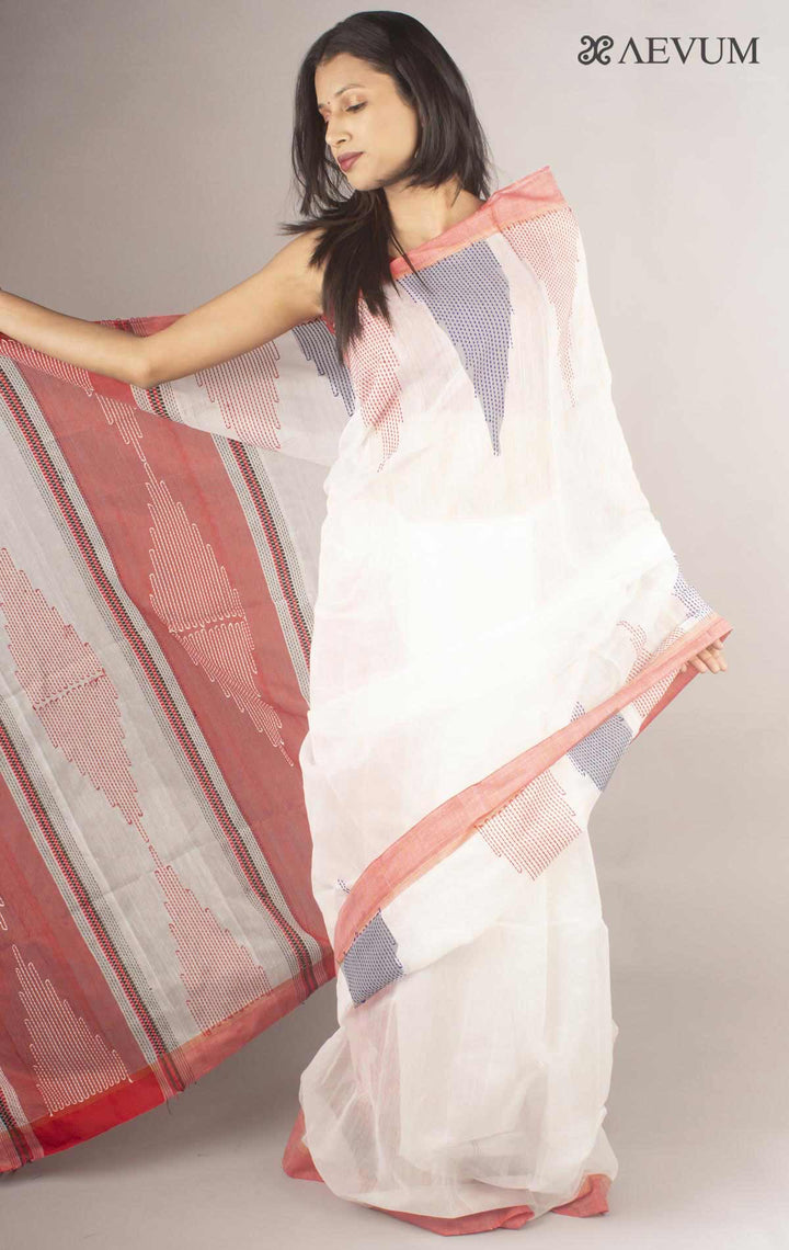 Bengal Cotton Silk Saree with blouse piece - 0023 - AEVUM