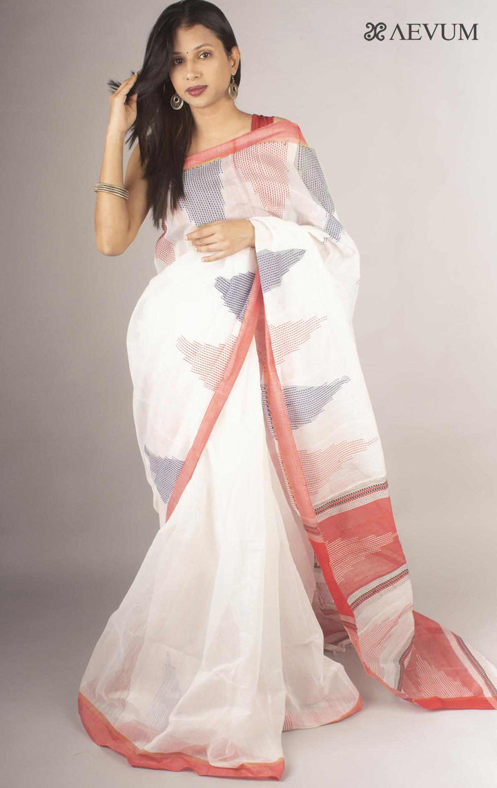 Bengal Cotton Silk Saree with blouse piece - 0023 - AEVUM