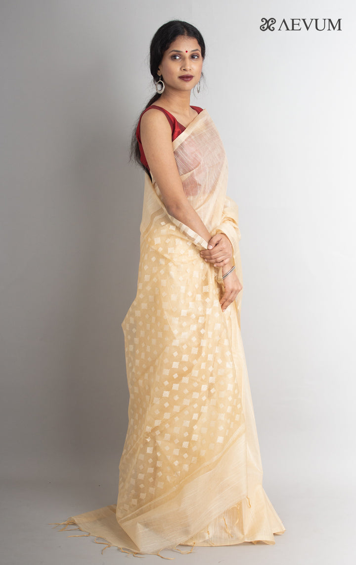 Katan Silk Saree with Blouse Piece - 0014 - AEVUM