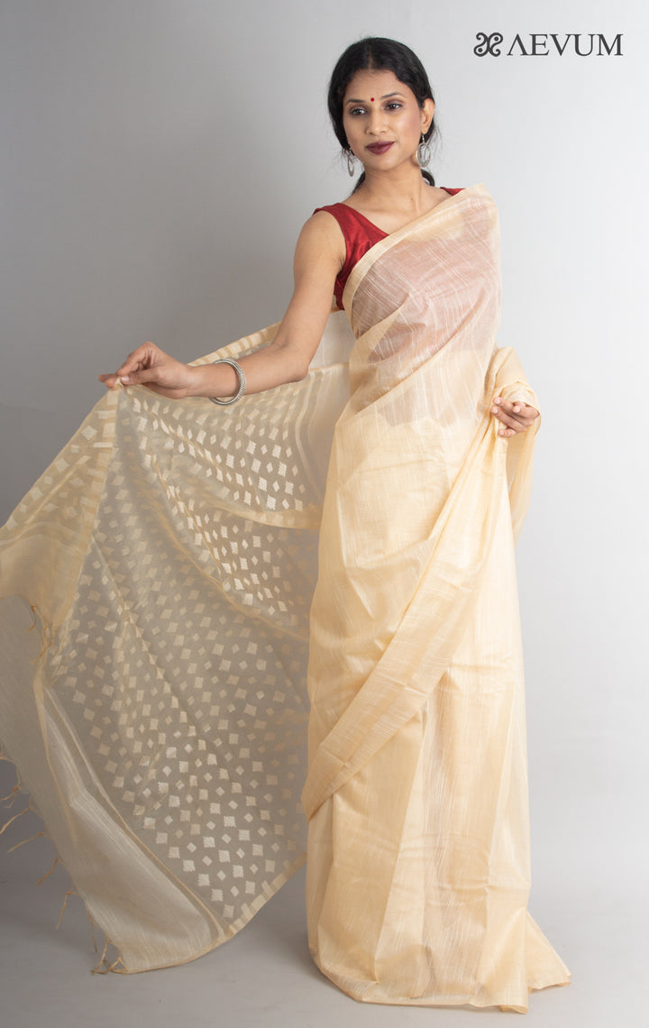 Katan Silk Saree with Blouse Piece - 0014 Saree AEVUM   