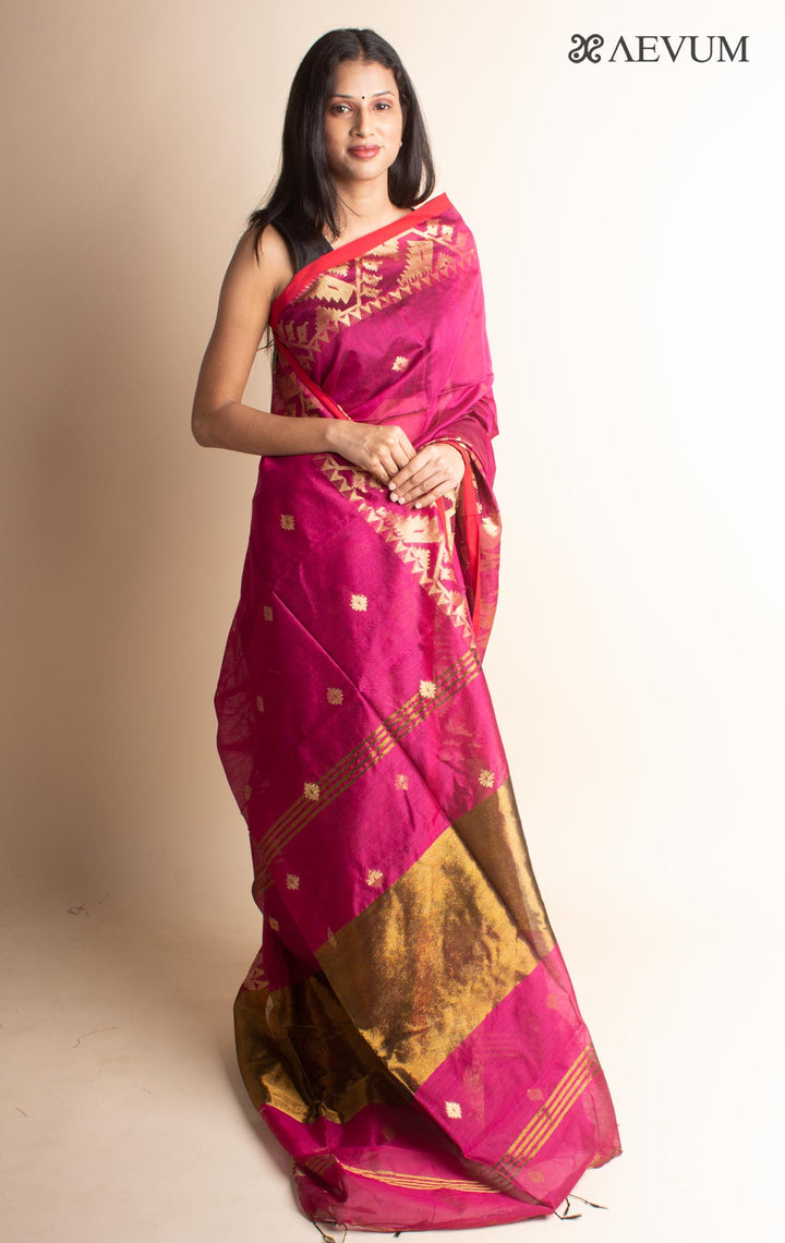 Tant Silk Bengal Handloom Saree - 0028 - AEVUM