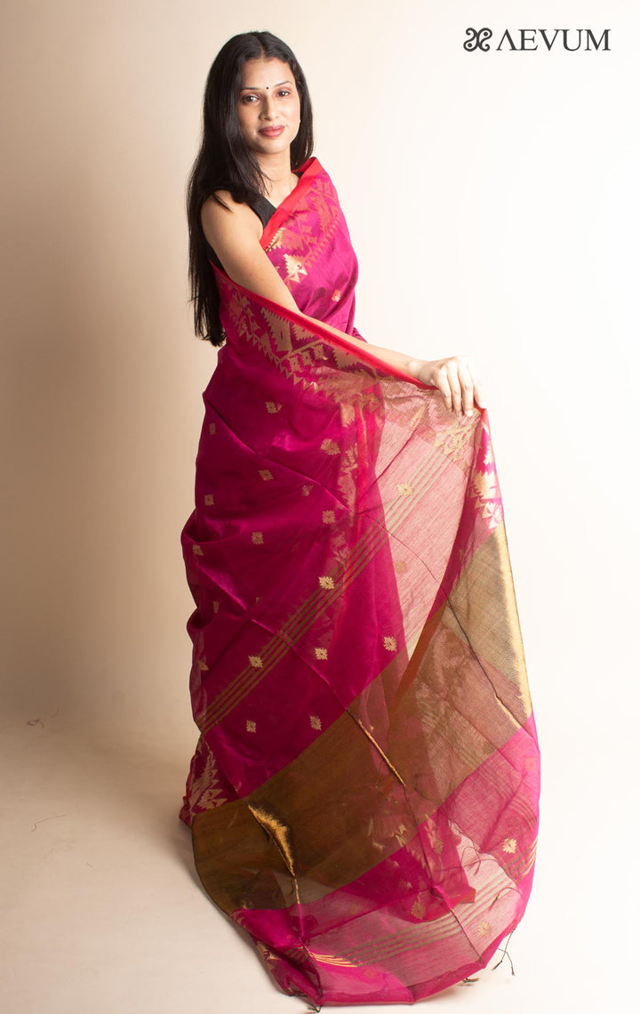 Tant Silk Bengal Handloom Saree - 0028 - AEVUM