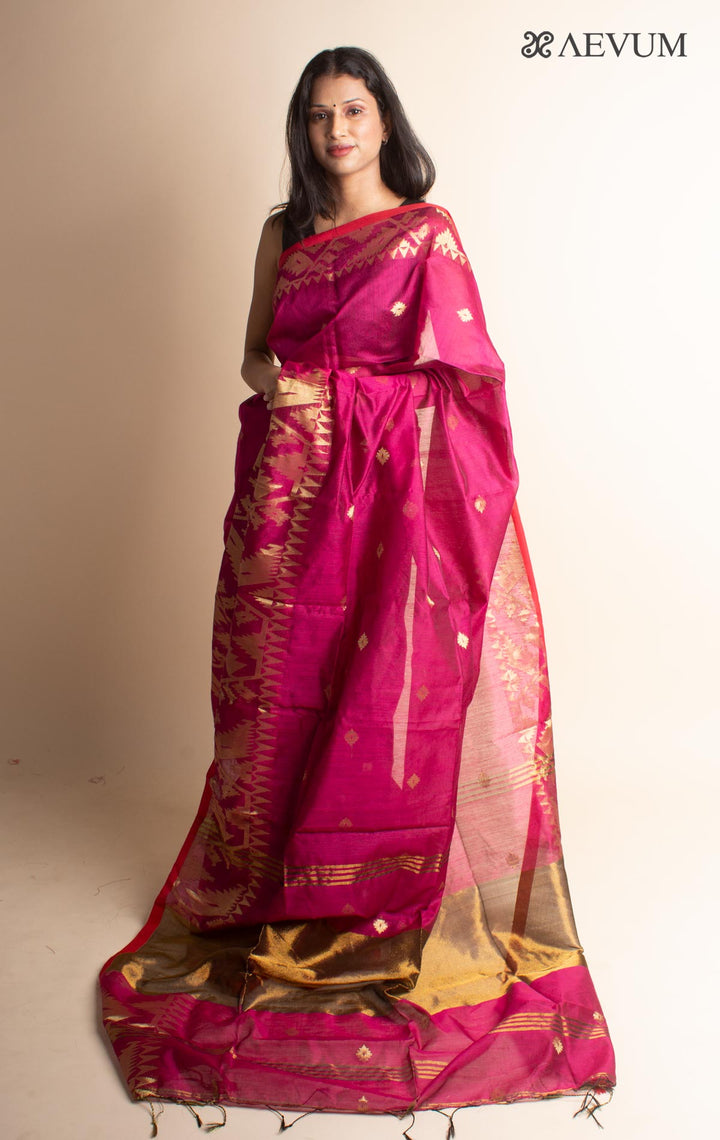 Tant Silk Bengal Handloom Saree - 0028 - AEVUM