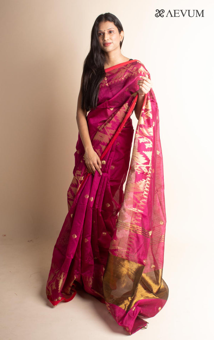 Tant Silk Bengal Handloom Saree - 0028 - AEVUM