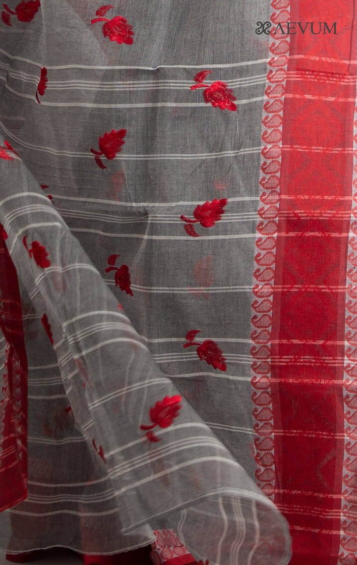 Bengal Cotton Tant Saree with Embroidery - 0466 - AEVUM
