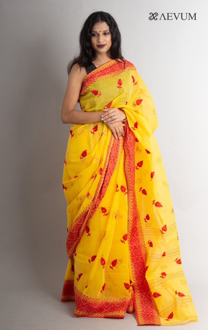Bengal Cotton Tant Saree with Embroidery - 0469 Saree Riya's Collection   