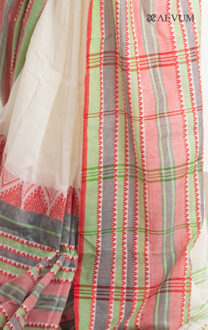 Begampuri Bengal Cotton Handloom Saree - 0501 - AEVUM
