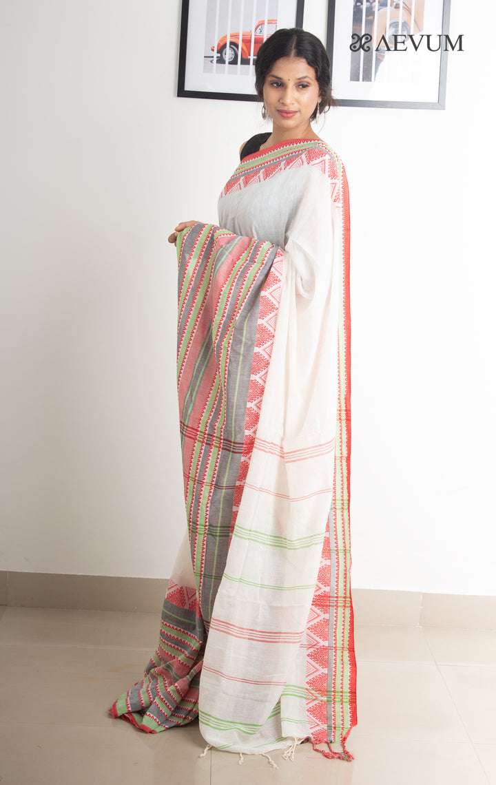 Begampuri Bengal Cotton Handloom Saree - 0501 - AEVUM