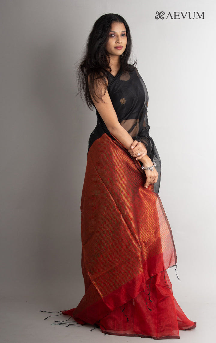 Ball Buti Matka Muslin Silk Saree - 0613 - AEVUM
