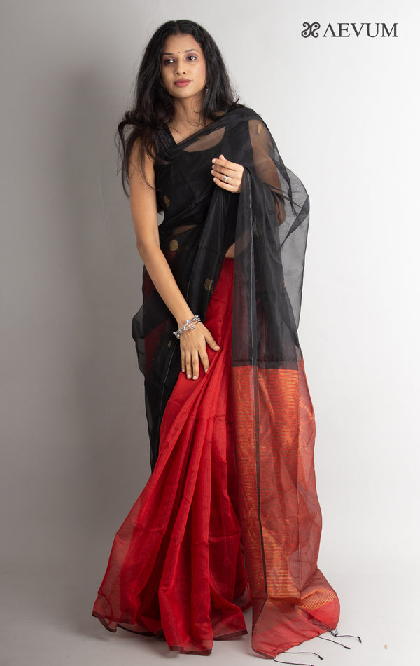 Ball Buti Matka Muslin Silk Saree - 0613 Saree AEVUM 2   