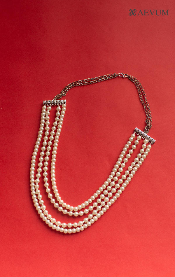 Four String Pearl Necklace - 0641 Jewellery AEVUM