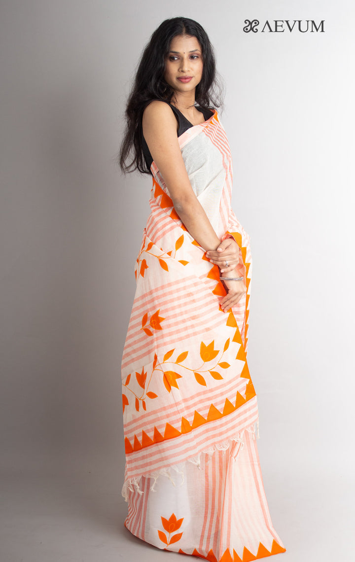 Begampuri Applique Work Saree - 0663 - AEVUM