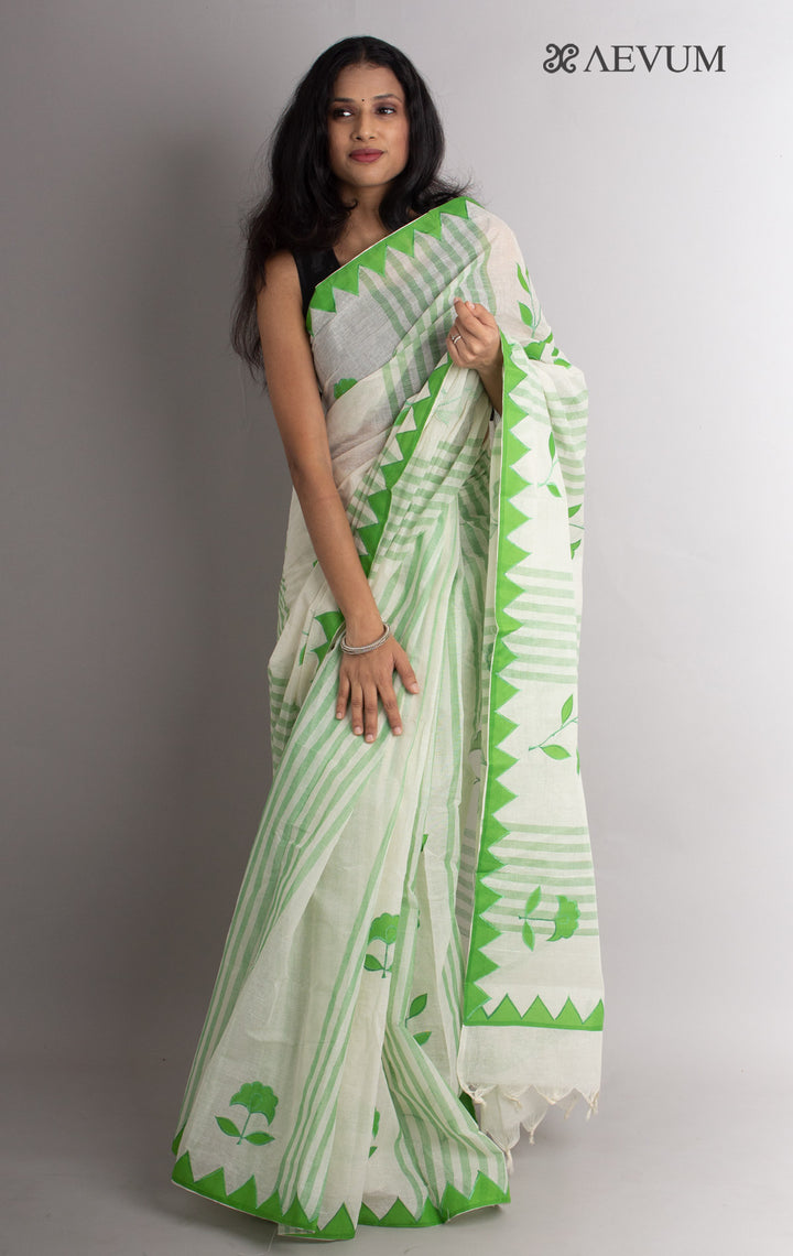 Begampuri Applique Work Saree - 0676 - AEVUM