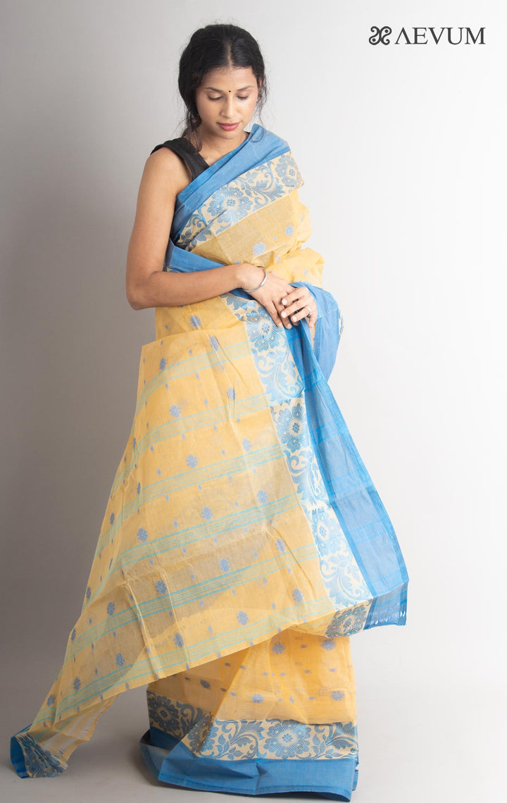 Bengal Cotton Tangail Tant Saree - 0725 - AEVUM
