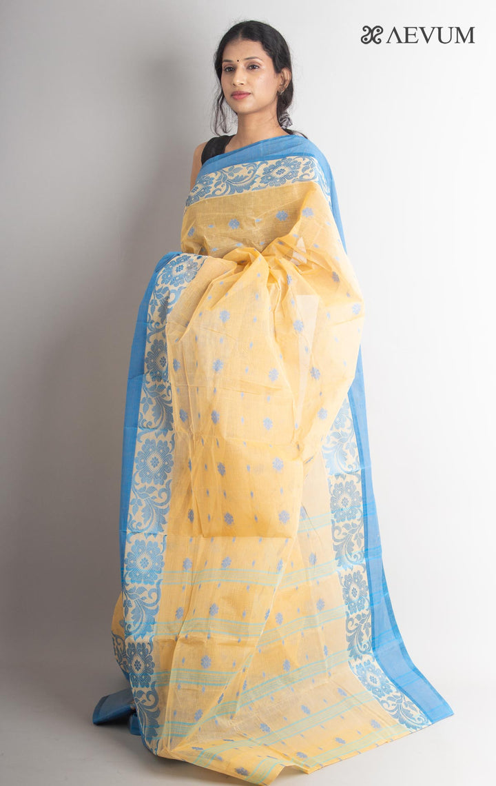 Bengal Cotton Tangail Tant Saree - 0725 - AEVUM