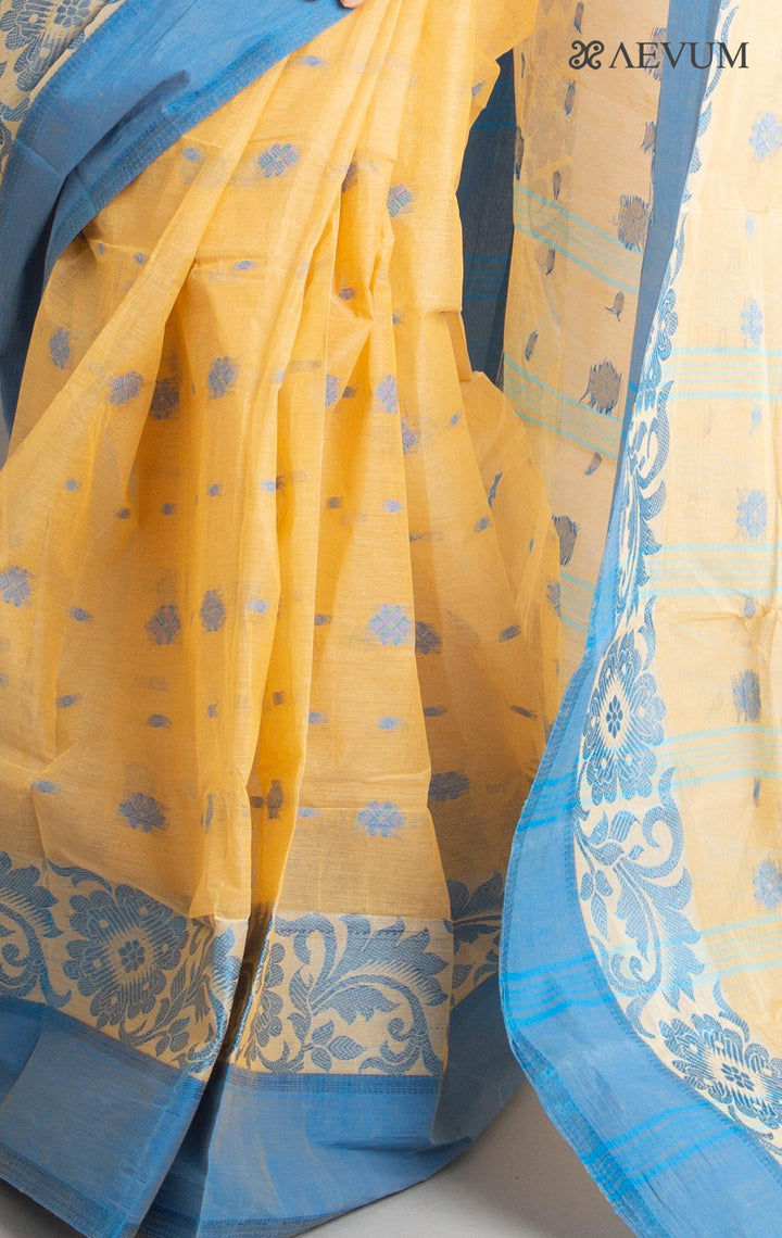 Bengal Cotton Tangail Tant Saree - 0725 - AEVUM