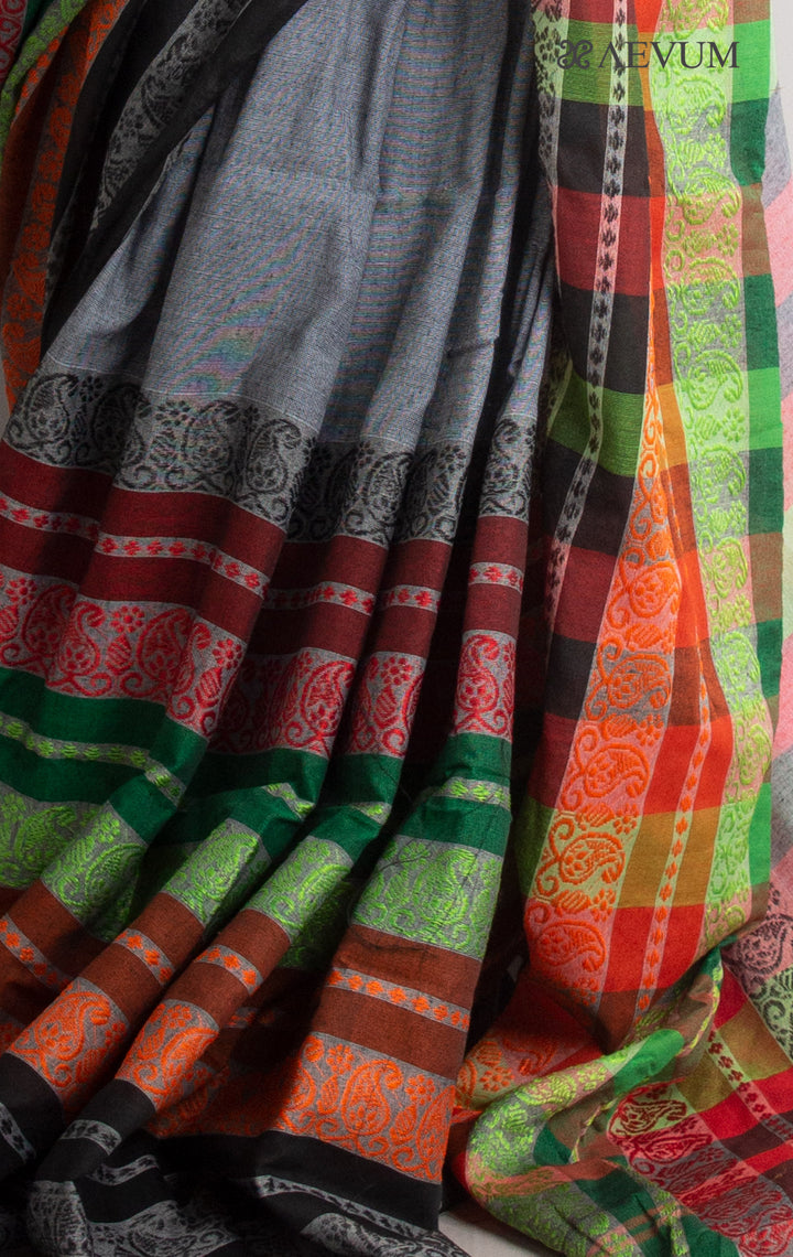 Aam Kalka Begampuri Bengal Cotton Handloom Saree - 0753 - AEVUM