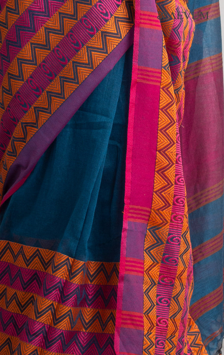 Begampuri Bengal Cotton Handloom Saree - 0760 - AEVUM