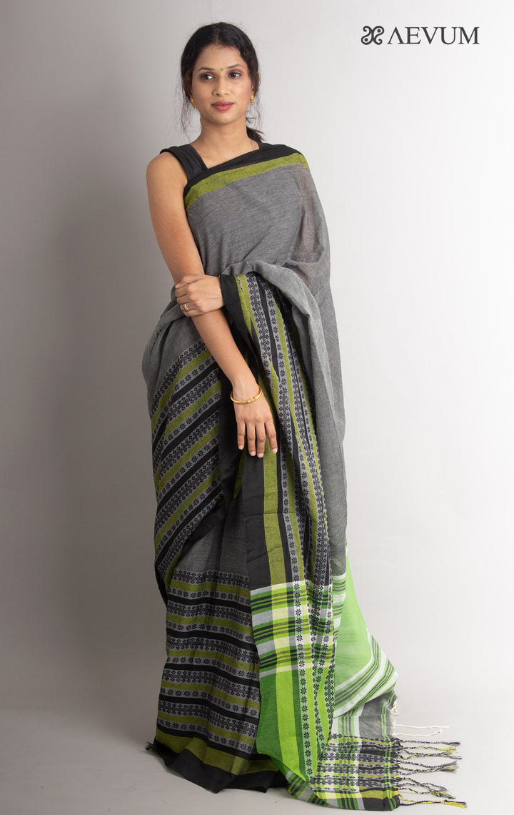Begampuri Bengal Cotton Handloom Saree - 0762 Saree AEVUM   