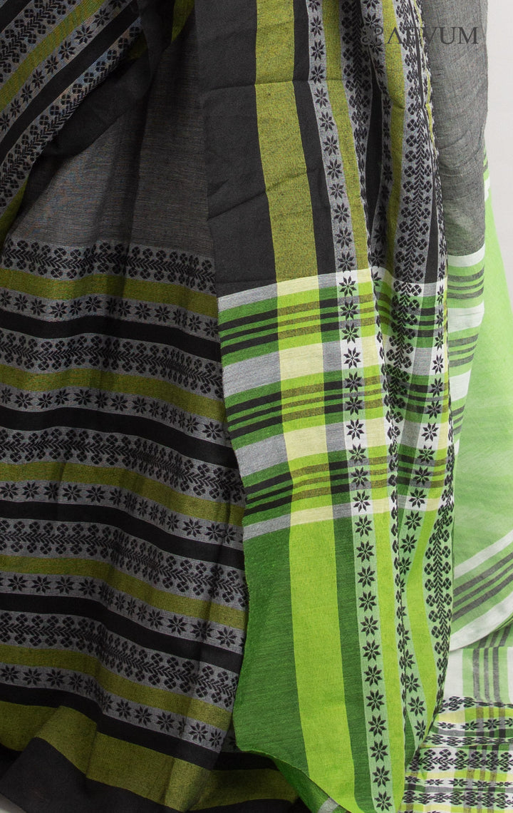 Begampuri Bengal Cotton Handloom Saree - 0762 Saree AEVUM   