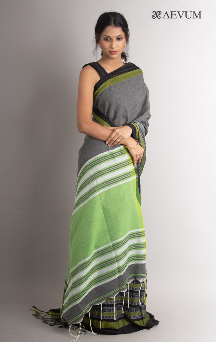 Begampuri Bengal Cotton Handloom Saree - 0762 Saree AEVUM   
