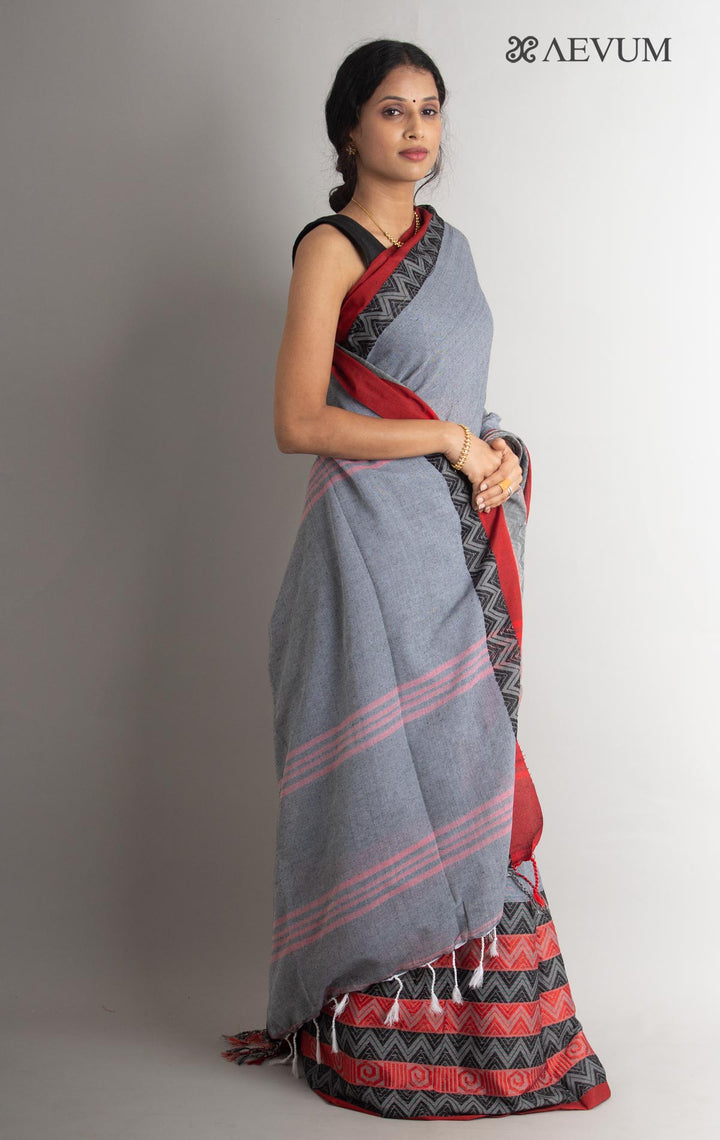 Begampuri Bengal Cotton Handloom Saree - 0765 - AEVUM