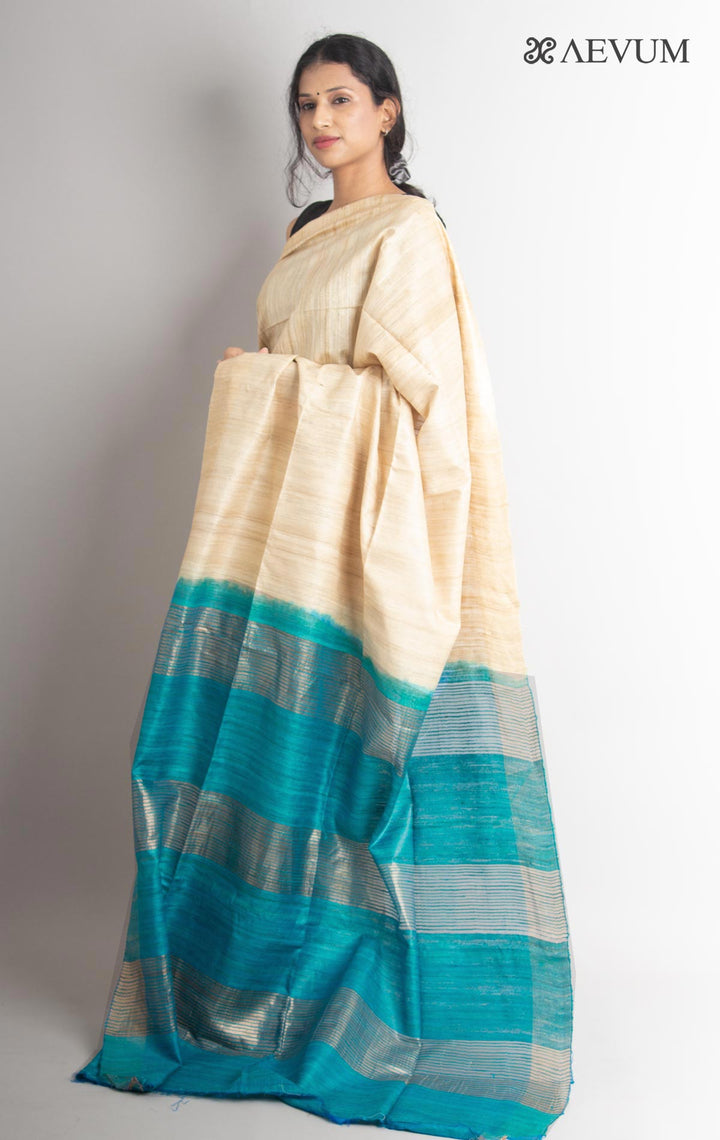 Gicha Tussar Silk Saree with Silk Mark - 0806 - AEVUM