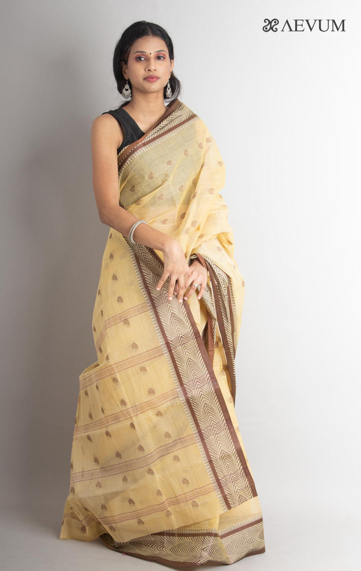Bengal Cotton Tangail Tant Saree - 0826 Saree AEVUM