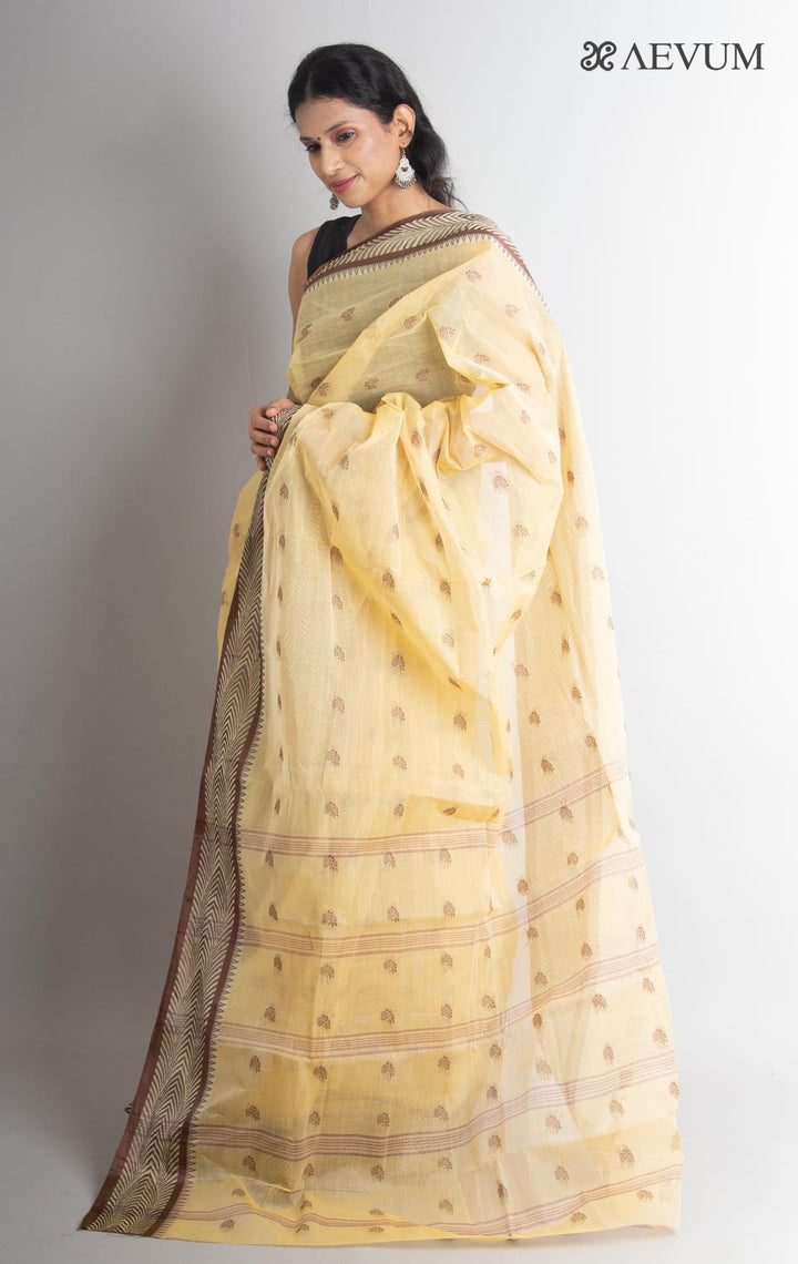 Bengal Cotton Tangail Tant Saree - 0826 Saree AEVUM