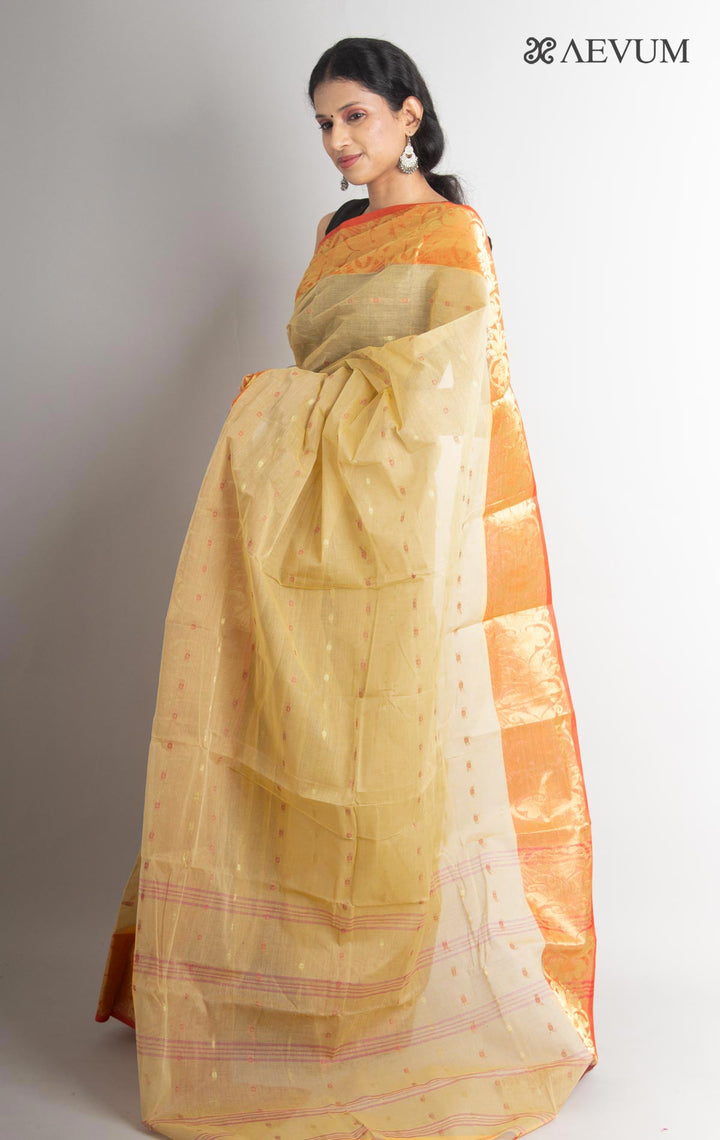 Bengal Cotton Handloom Saree Without Blouse Piece - 0837 - AEVUM
