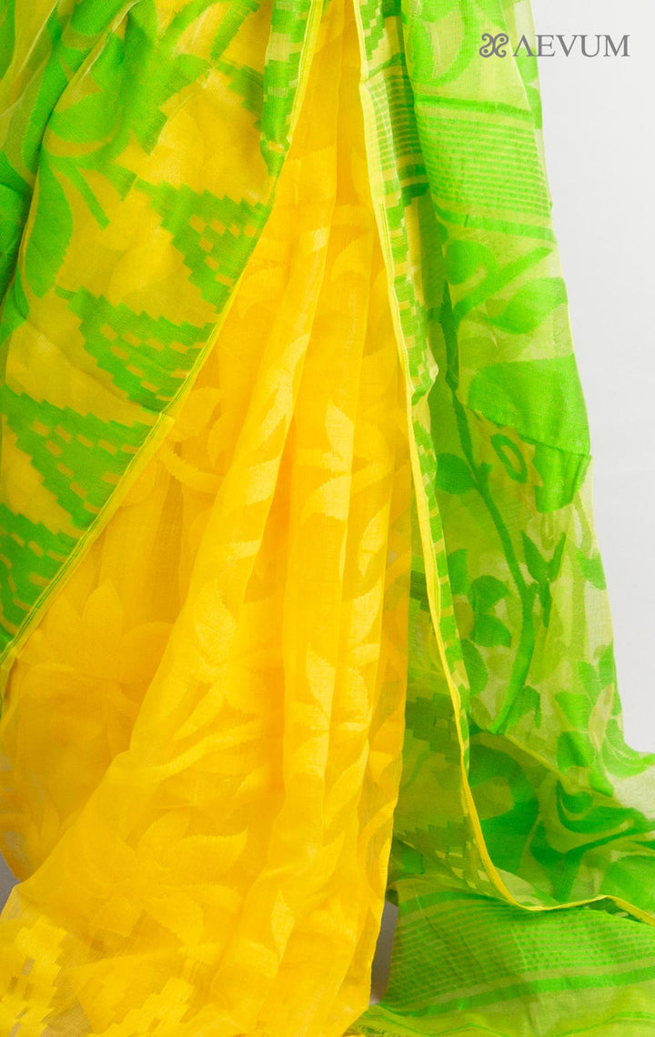 Paddo Dhakai Jamdani Saree without Blouse Piece - 0888 - AEVUM