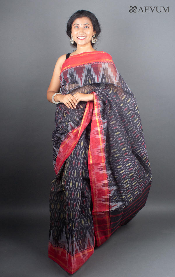Dhaniyakhali Bengal Cotton Handloom Saree Without Blouse Piece - 5294 - AEVUM