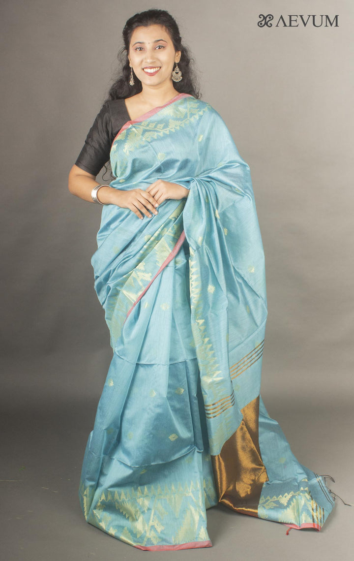 Tant Silk Bengal Handloom Saree - 10126 Saree Ashoke Pal   