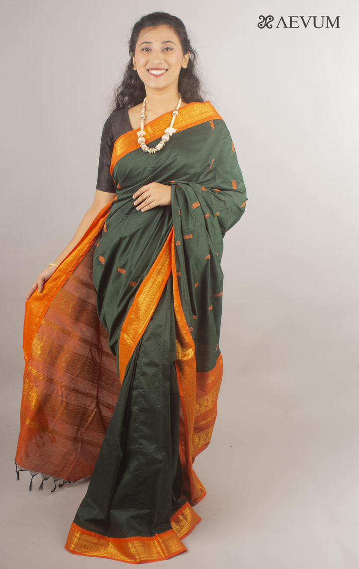 Kalyani South Cotton Silk Handloom Saree with Blouse Piece - 10165 Saree SSH   