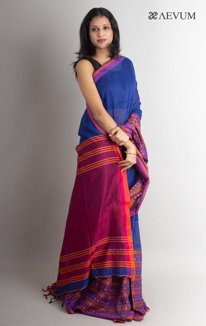 Begampuri Bengal Cotton Handloom Saree - 1043 Saree AEVUM   